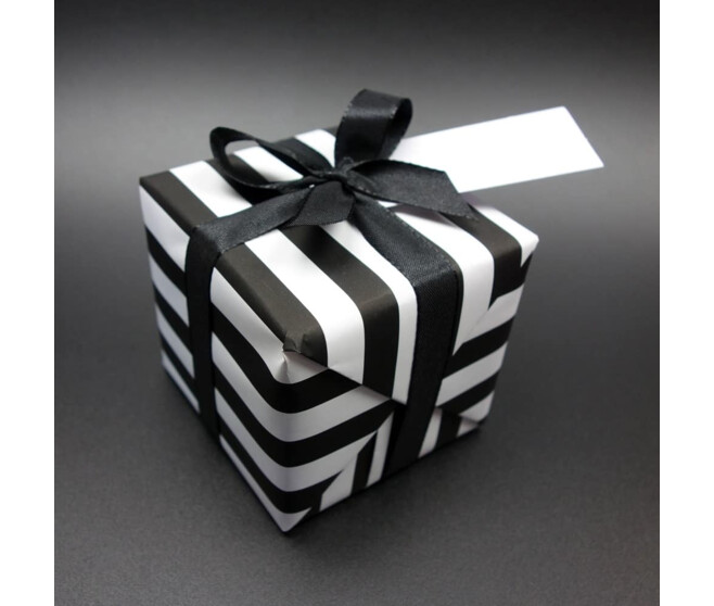 2pcs blanc et noir emballage cadeau cutterportable coulissant